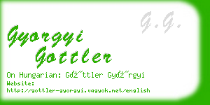 gyorgyi gottler business card